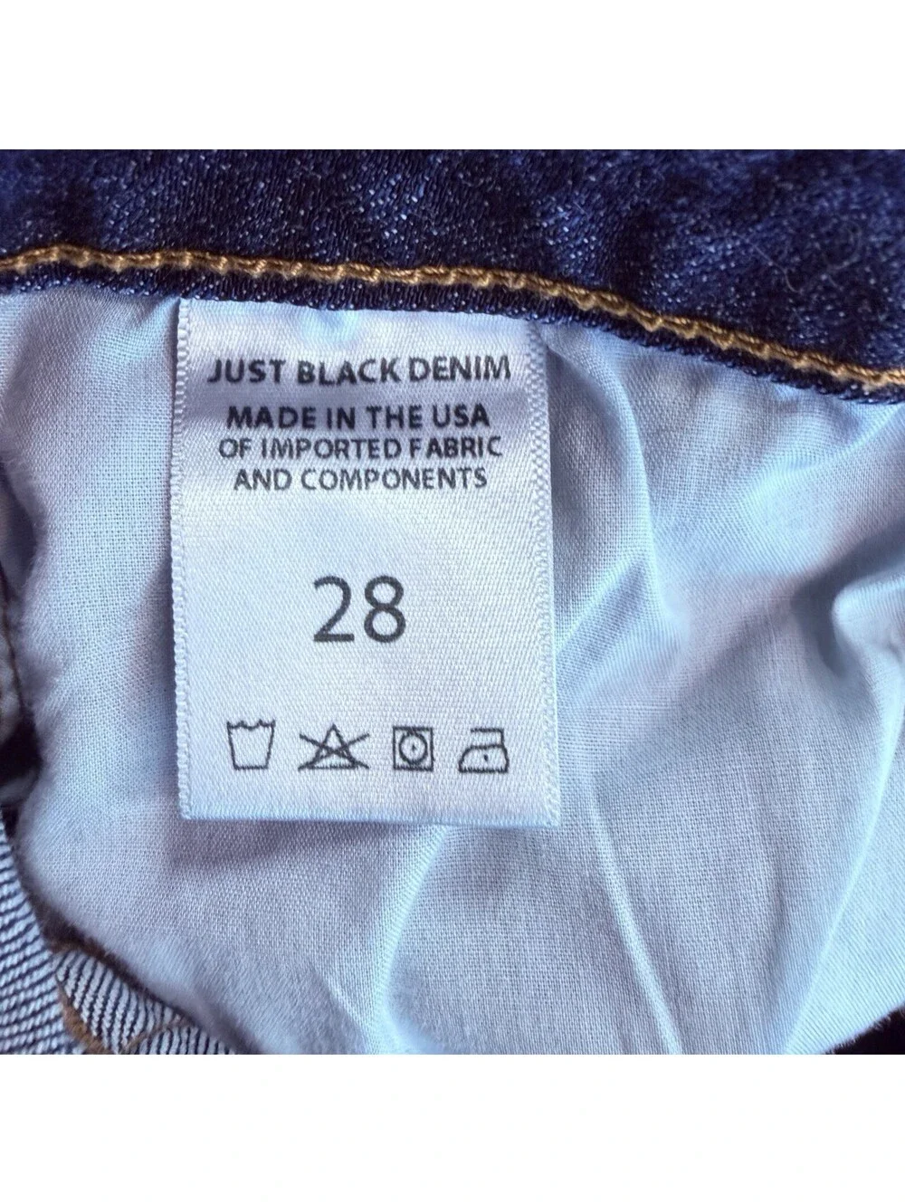 Just Black Womens Size 28 Denim Cut Off Shorts Cuffed Distressed Darker Wash